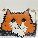 LOUIS VUITTON Catgram Cat Pochette Shoulder Bag Black M52935 LV Auth 101677SAM-20