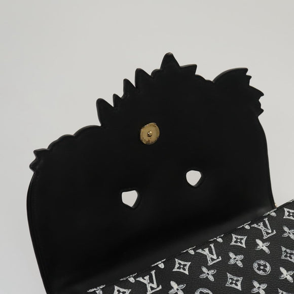 LOUIS VUITTON Catgram Cat Pochette Shoulder Bag Black M52935 LV Auth 101677SAM