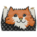 LOUIS VUITTON Catgram Cat Pochette Shoulder Bag Black M52935 LV Auth 101677SAM-13