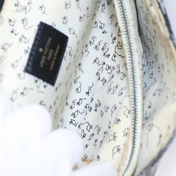 LOUIS VUITTON Catgram Cat Pochette Shoulder Bag Black M52935 LV Auth 101677SA