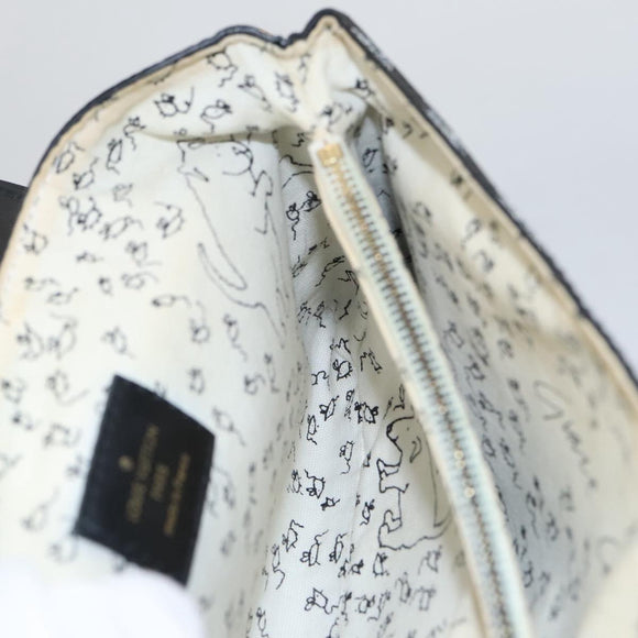 LOUIS VUITTON Catgram Cat Pochette Shoulder Bag Black M52935 LV Auth 101677SA