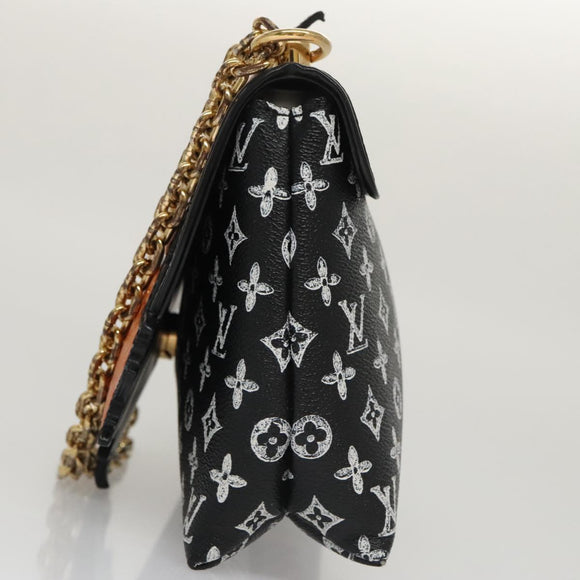 LOUIS VUITTON Catgram Cat Pochette Shoulder Bag Black M52935 LV Auth 101677SAM
