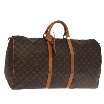 LOUIS VUITTON Monogram Keepall 60 Boston Bag M41422 LV Auth 101679