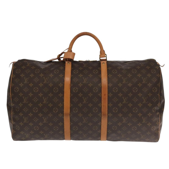 LOUIS VUITTON Monogram Keepall 60 Boston Bag M41422 LV Auth 101679