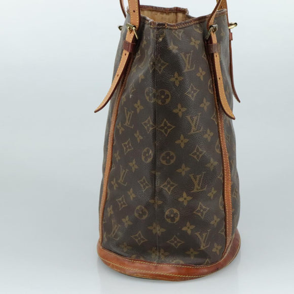 LOUIS VUITTON Monogram Bucket GM Shoulder Bag M42236 LV Auth 101728