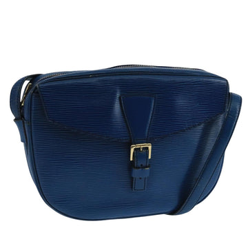 LOUIS VUITTON Epi June Feuille Shoulder Bag Blue M52155 LV Auth 101775