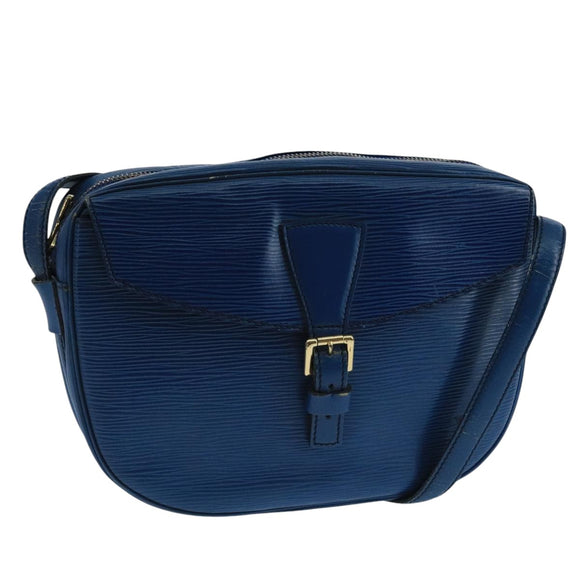 LOUIS VUITTON Epi June Feuille Shoulder Bag Blue M52155 LV Auth 101775
