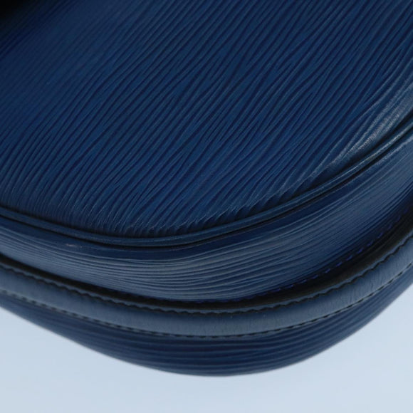 LOUIS VUITTON Epi June Feuille Shoulder Bag Blue M52155 LV Auth 101775