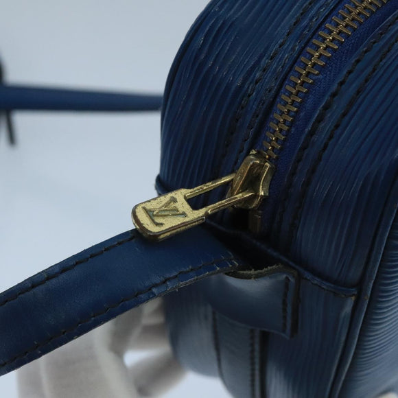 LOUIS VUITTON Epi June Feuille Shoulder Bag Blue M52155 LV Auth 101775