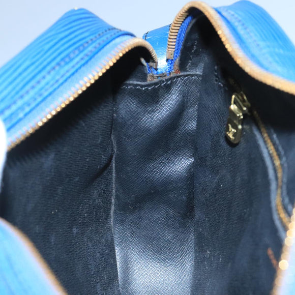 LOUIS VUITTON Epi June Feuille Shoulder Bag Blue M52155 LV Auth 101775