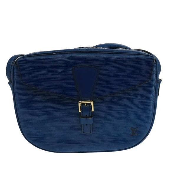 LOUIS VUITTON Epi June Feuille Shoulder Bag Blue M52155 LV Auth 101775