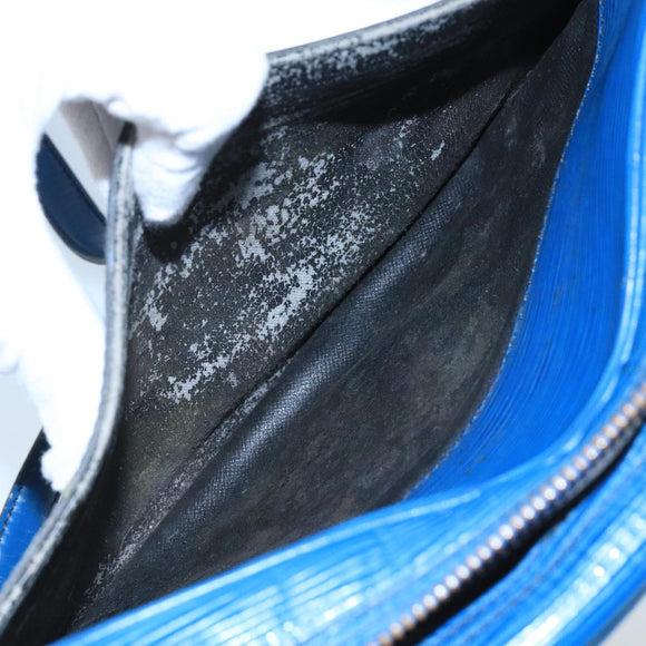 LOUIS VUITTON Epi June Feuille Shoulder Bag Blue M52155 LV Auth 101775