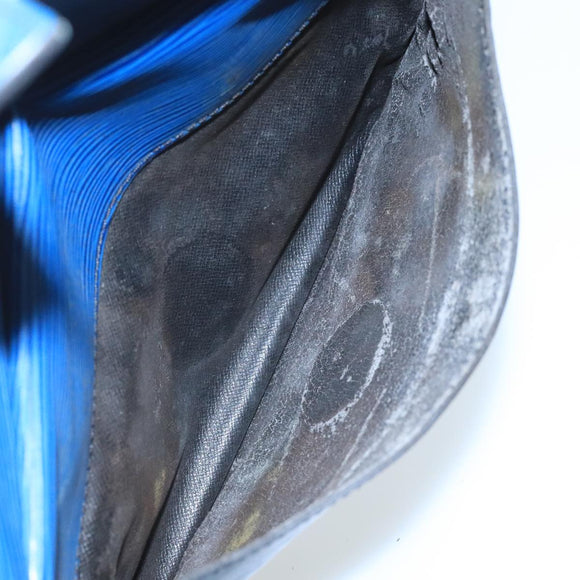 LOUIS VUITTON Epi June Feuille Shoulder Bag Blue M52155 LV Auth 101775