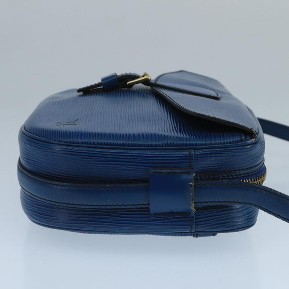 LOUIS VUITTON Epi June Feuille Shoulder Bag Blue M52155 LV Auth 101775