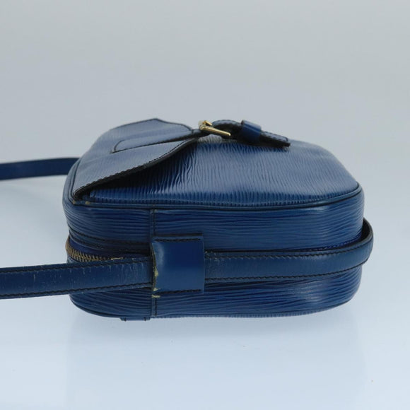 LOUIS VUITTON Epi June Feuille Shoulder Bag Blue M52155 LV Auth 101775