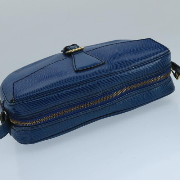 LOUIS VUITTON Epi June Feuille Shoulder Bag Blue M52155 LV Auth 101775