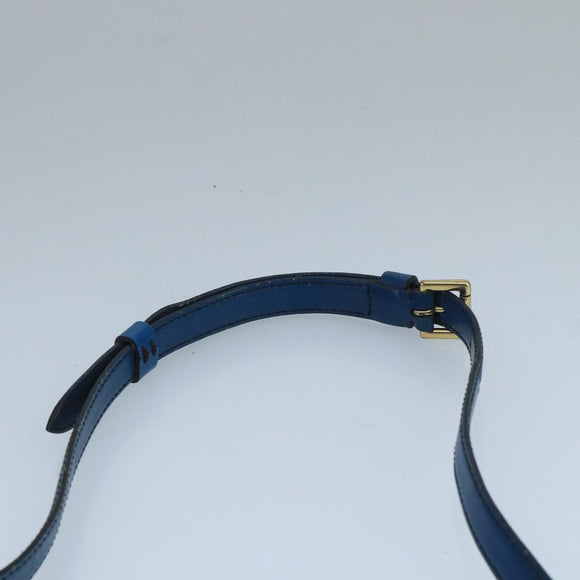 LOUIS VUITTON Epi June Feuille Shoulder Bag Blue M52155 LV Auth 101775