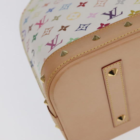 LOUIS VUITTON Monogram Multicolor Alma GM Hand Bag White M40441 LV Auth 101776SM