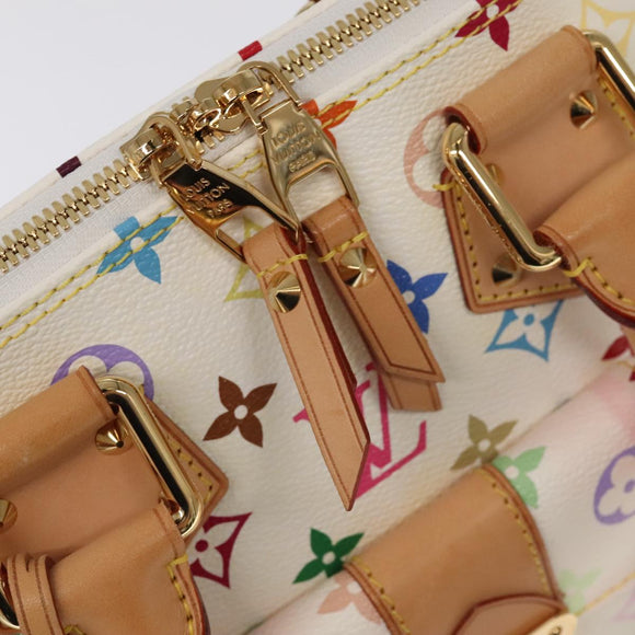 LOUIS VUITTON Monogram Multicolor Alma GM Hand Bag White M40441 LV Auth 101776SM