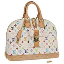 LOUIS VUITTON Monogram Multicolor Alma GM Hand Bag White M40441 LV Auth 101776SM-1