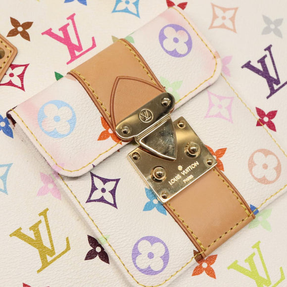 LOUIS VUITTON Monogram Multicolor Alma GM Hand Bag White M40441 LV Auth 101776SM