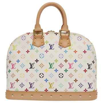 LOUIS VUITTON Monogram Multicolor Alma GM Hand Bag White M40441 LV Auth 101776SM - 0