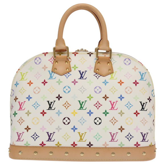 LOUIS VUITTON Monogram Multicolor Alma GM Hand Bag White M40441 LV Auth 101776SM