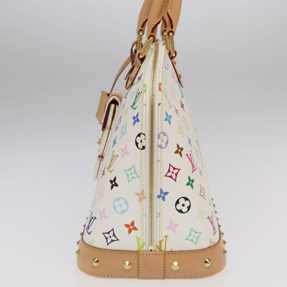 LOUIS VUITTON Monogram Multicolor Alma GM Hand Bag White M40441 LV Auth 101776SM