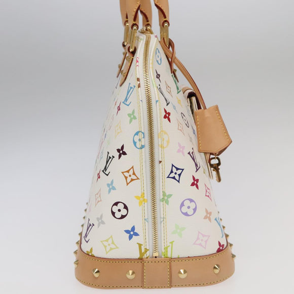 LOUIS VUITTON Monogram Multicolor Alma GM Hand Bag White M40441 LV Auth 101776SM