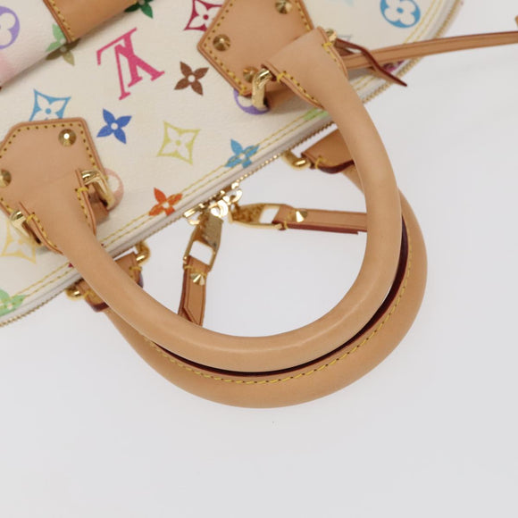 LOUIS VUITTON Monogram Multicolor Alma GM Hand Bag White M40441 LV Auth 101776SM