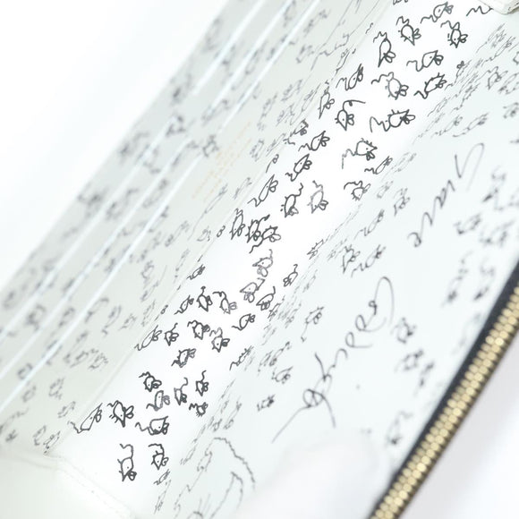 LOUIS VUITTON Monogram Catgram Portefeuille Chain Wallet Black M63888 101778S