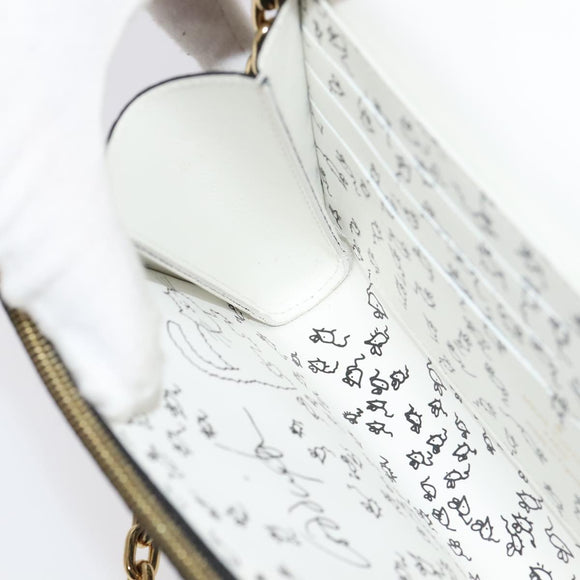 LOUIS VUITTON Monogram Catgram Portefeuille Chain Wallet Black M63888 101778S