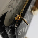 LOUIS VUITTON Monogram Catgram Portefeuille Chain Wallet Black M63888 101778S-23