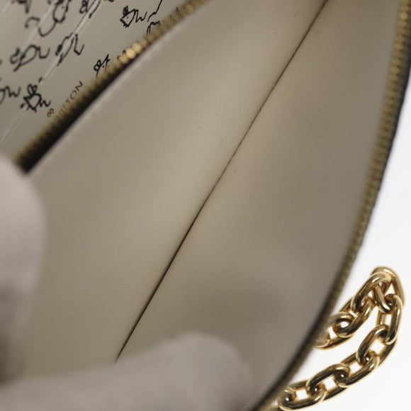 LOUIS VUITTON Monogram Catgram Portefeuille Chain Wallet Black M63888 101778S