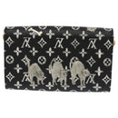 LOUIS VUITTON Monogram Catgram Portefeuille Chain Wallet Black M63888 101778S-2