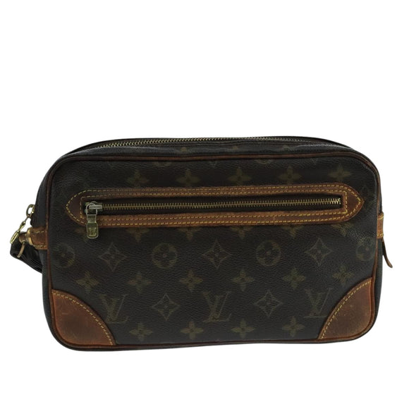 LOUIS VUITTON Monogram Marly Dragonne GM Clutch Bag M51825 LV Auth 101783