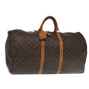 LOUIS VUITTON Monogram Keepall 60 Boston Bag M41422 LV Auth 101788-1
