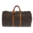 LOUIS VUITTON Monogram Keepall 60 Boston Bag M41422 LV Auth 101788-13