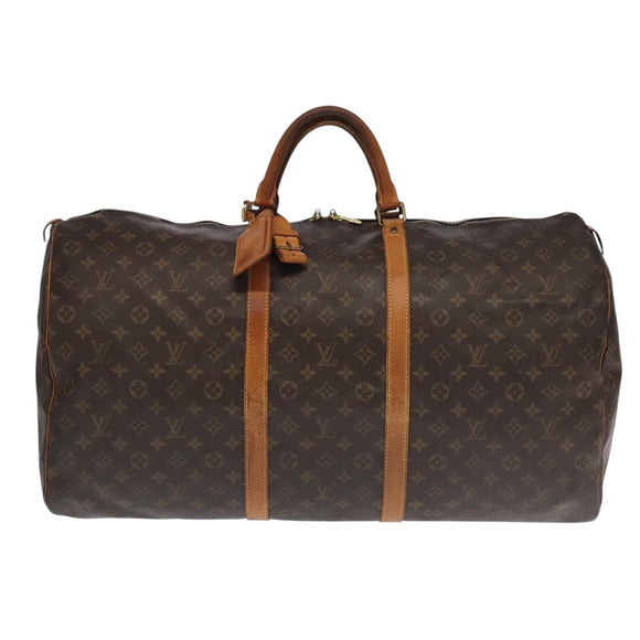 LOUIS VUITTON Monogram Keepall 60 Boston Bag M41422 LV Auth 101788