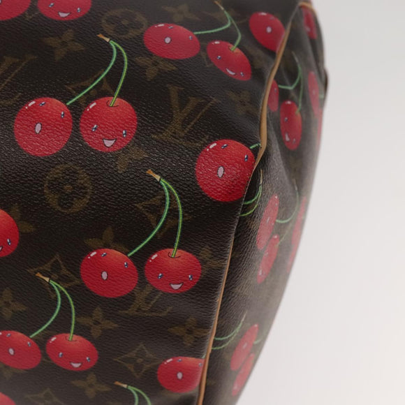 LOUIS VUITTON Monogram Cherry Keepall 45 Boston Tasche M95011 LV Auth 101791SM