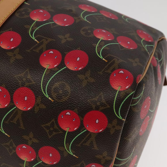LOUIS VUITTON Monogram Cherry Keepall 45 Boston Tasche M95011 LV Auth 101791SM