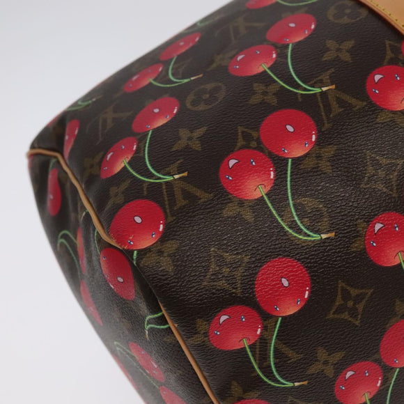 LOUIS VUITTON Monogram Cherry Keepall 45 Boston Tasche M95011 LV Auth 101791SM