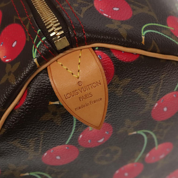 LOUIS VUITTON Monogram Cherry Keepall 45 Boston Tasche M95011 LV Auth 101791SM