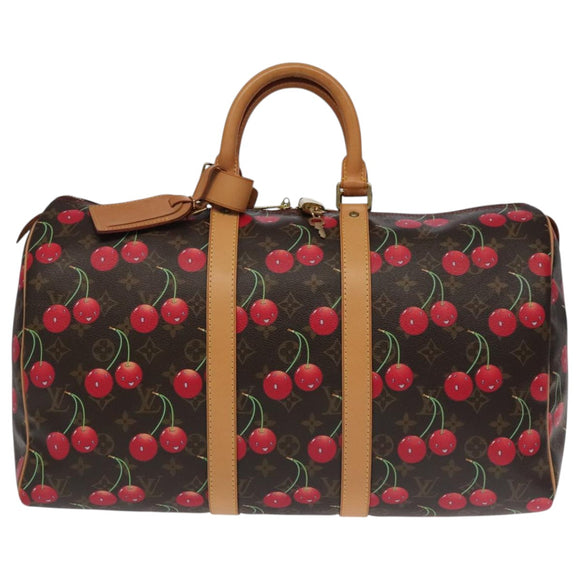 LOUIS VUITTON Monogram Cherry Keepall 45 Boston Tasche M95011 LV Auth 101791SM