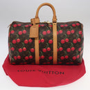 LOUIS VUITTON Monogram Cherry Keepall 45 Boston Tasche M95011 LV Auth 101791SM-12