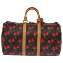 LOUIS VUITTON Monogram Cherry Keepall 45 Boston Tasche M95011 LV Auth 101791SM-2
