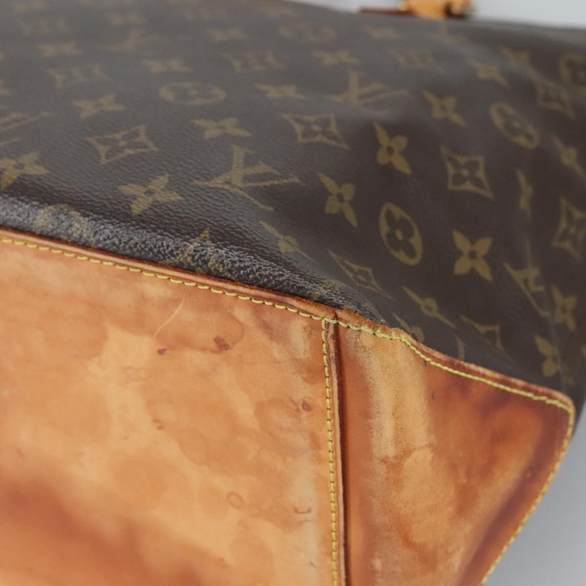 LOUIS VUITTON Monogram Cabas Piano Tote Bag M51148 LV Auth 101821