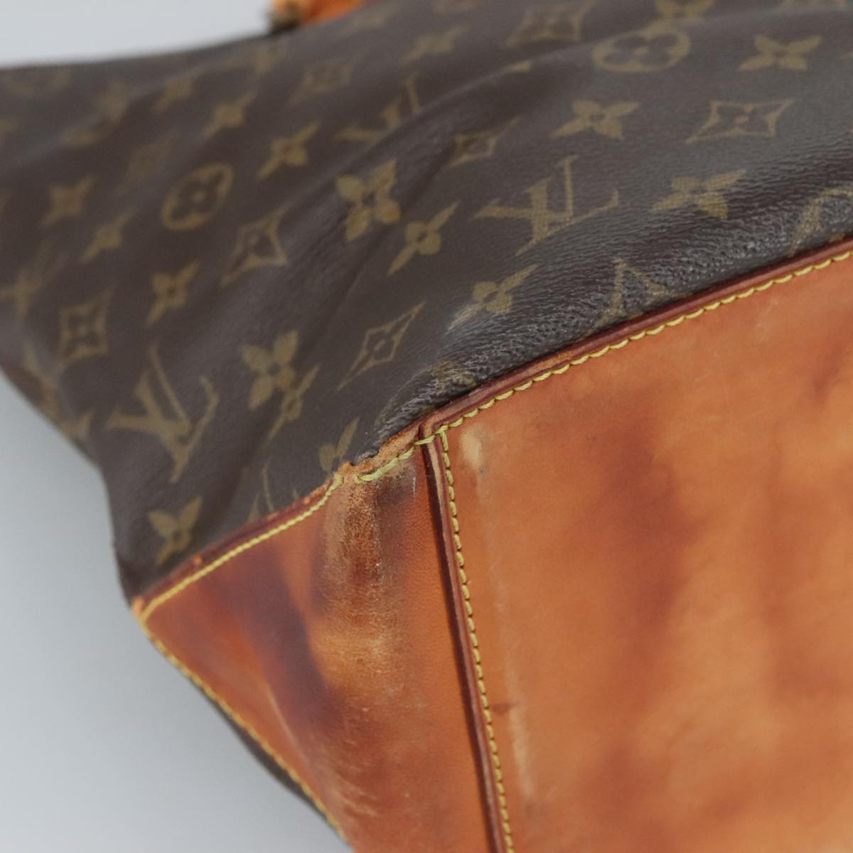 LOUIS VUITTON Monogram Cabas Piano Tote Bag M51148 LV Auth 101821