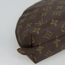 LOUIS VUITTON Monogram Trousse Demi Ronde Cosmetic Pouch M47520 LV Auth 101823-16