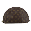 LOUIS VUITTON Monogram Trousse Demi Ronde Cosmetic Pouch M47520 LV Auth 101823-13